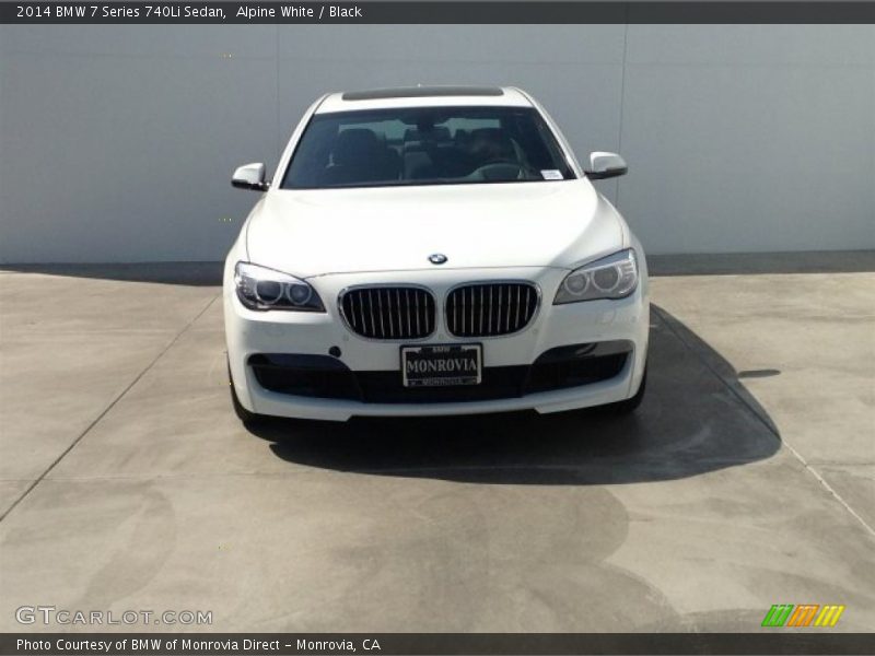 Alpine White / Black 2014 BMW 7 Series 740Li Sedan
