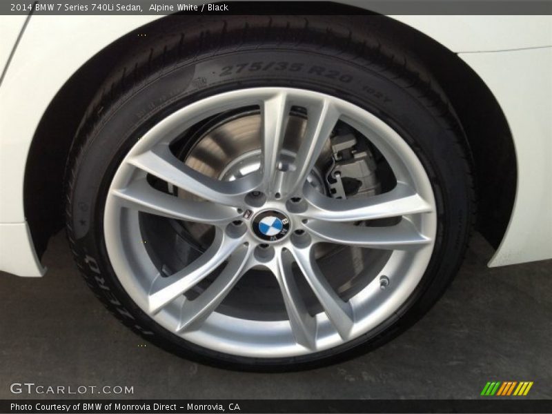 Alpine White / Black 2014 BMW 7 Series 740Li Sedan