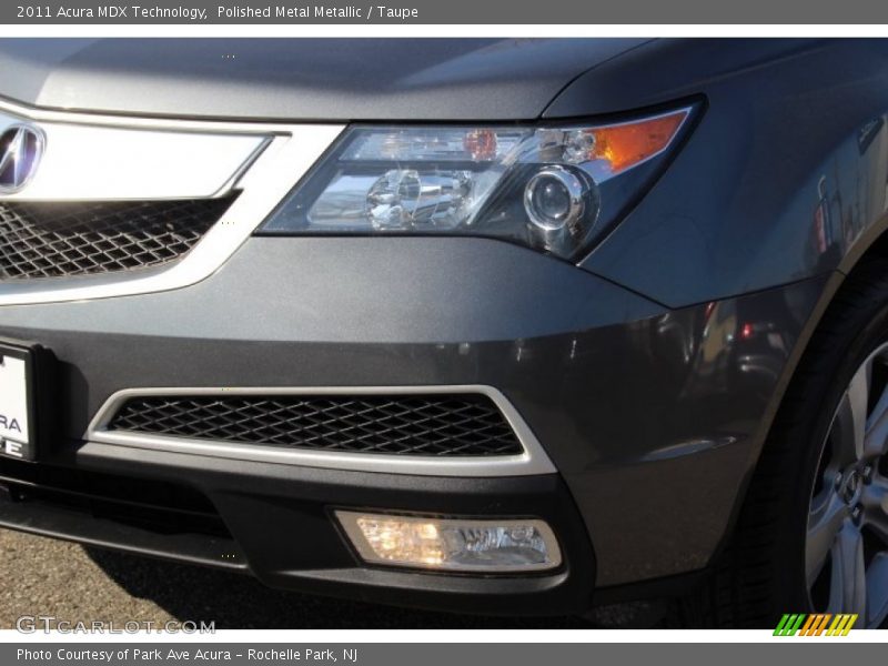 Polished Metal Metallic / Taupe 2011 Acura MDX Technology