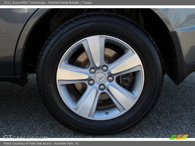 Polished Metal Metallic / Taupe 2011 Acura MDX Technology