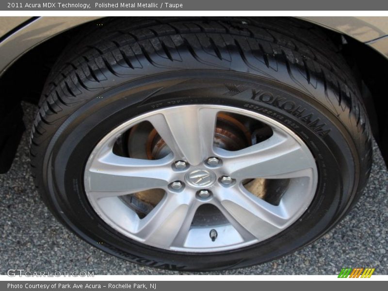 Polished Metal Metallic / Taupe 2011 Acura MDX Technology
