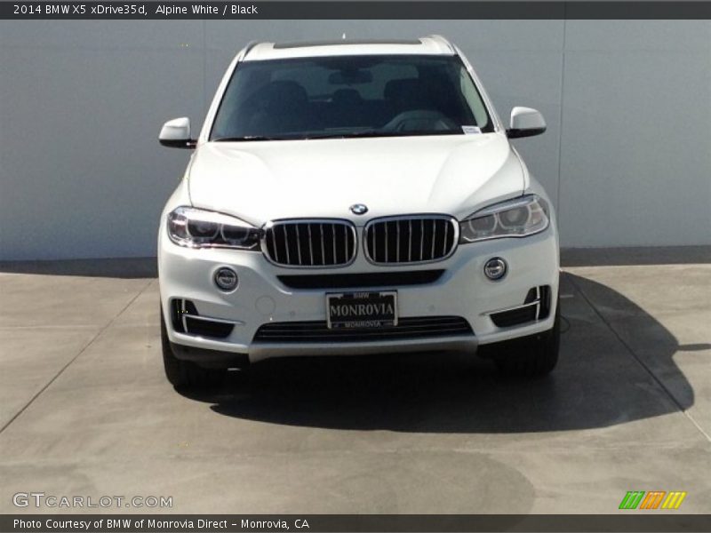 Alpine White / Black 2014 BMW X5 xDrive35d