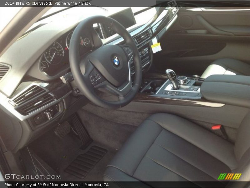 Alpine White / Black 2014 BMW X5 xDrive35d