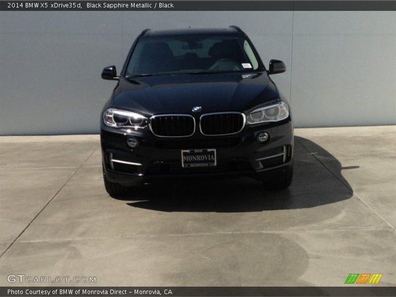 Black Sapphire Metallic / Black 2014 BMW X5 xDrive35d