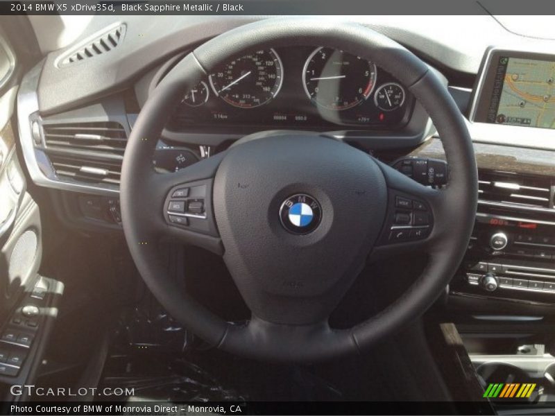 Black Sapphire Metallic / Black 2014 BMW X5 xDrive35d