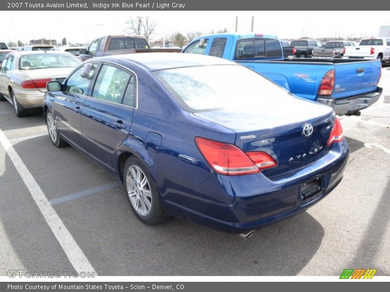 Indigo Ink Blue Pearl / Light Gray 2007 Toyota Avalon Limited