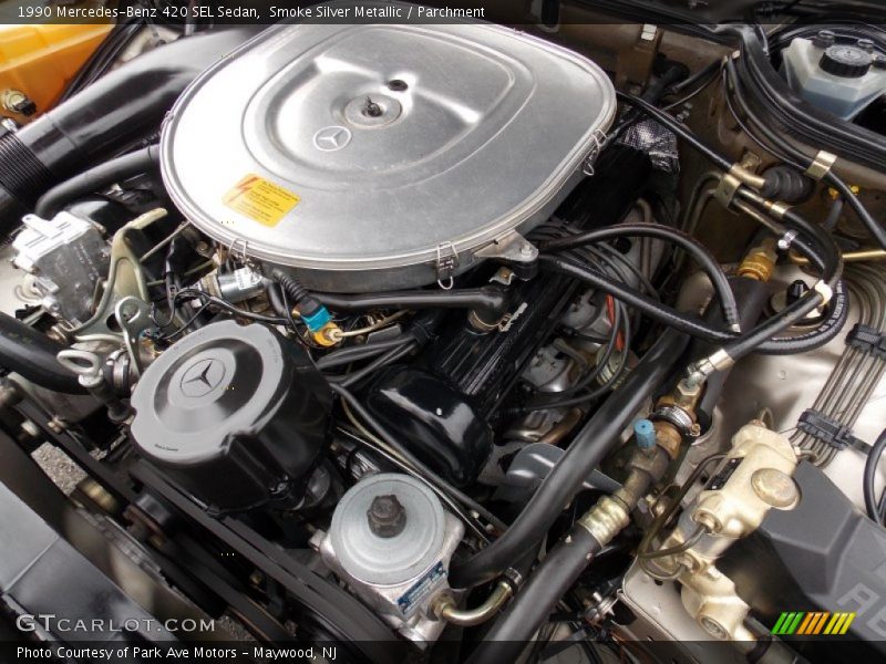  1990 420 SEL Sedan Engine - 4.2 Liter SOHC 16-Valve V8