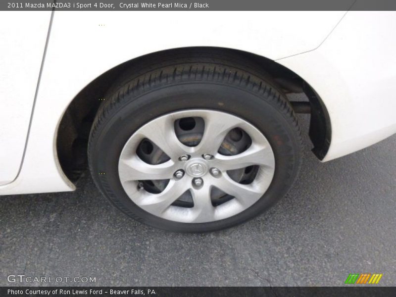Crystal White Pearl Mica / Black 2011 Mazda MAZDA3 i Sport 4 Door