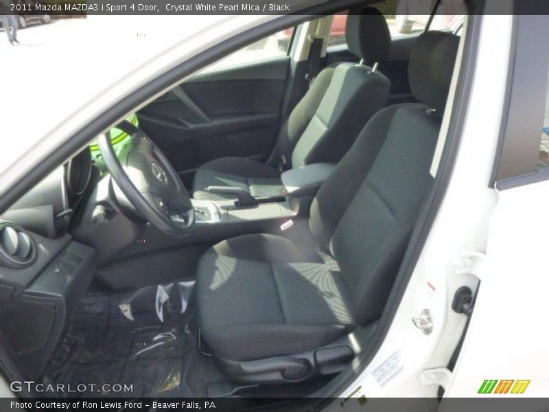 Crystal White Pearl Mica / Black 2011 Mazda MAZDA3 i Sport 4 Door