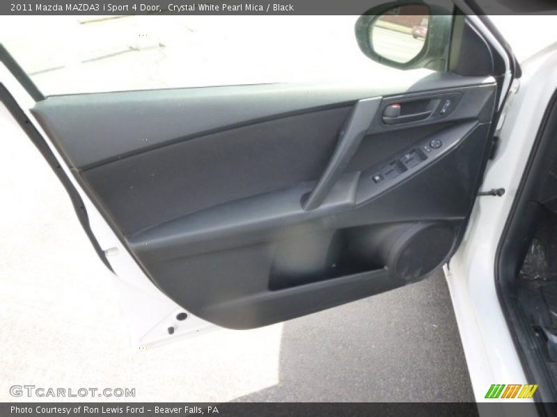 Crystal White Pearl Mica / Black 2011 Mazda MAZDA3 i Sport 4 Door