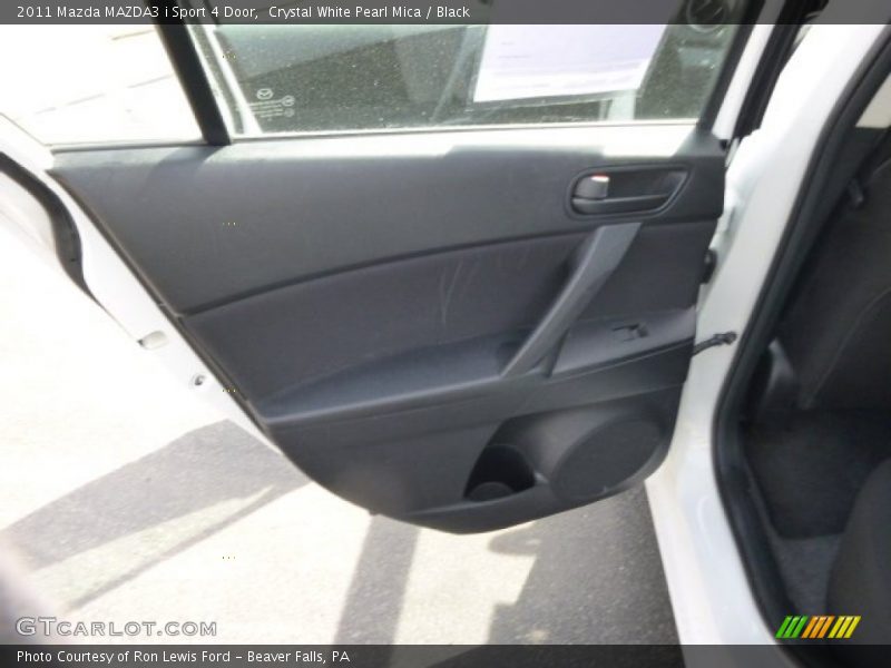 Crystal White Pearl Mica / Black 2011 Mazda MAZDA3 i Sport 4 Door