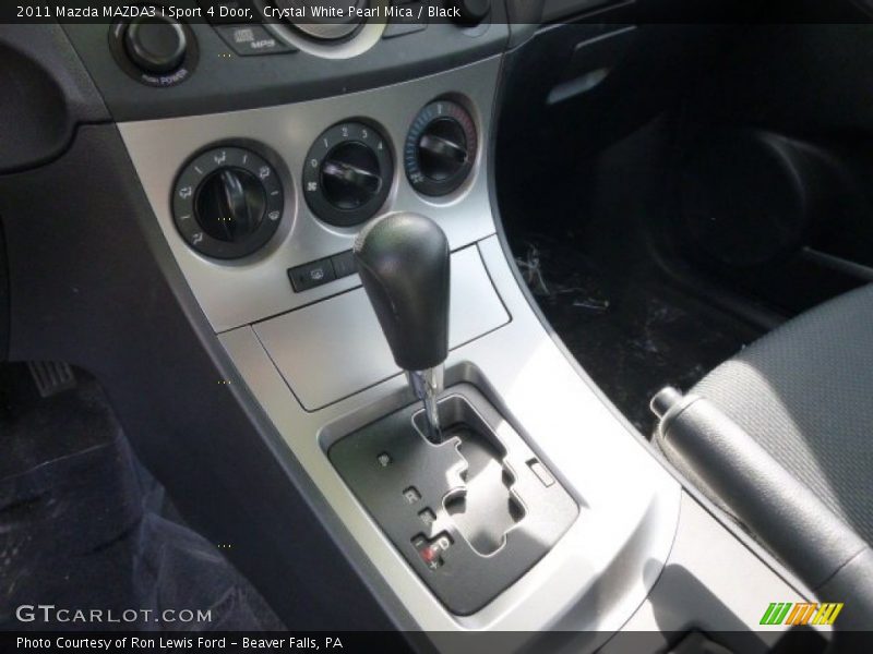 Crystal White Pearl Mica / Black 2011 Mazda MAZDA3 i Sport 4 Door