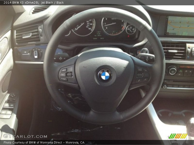 Jet Black / Black 2014 BMW X3 xDrive28i