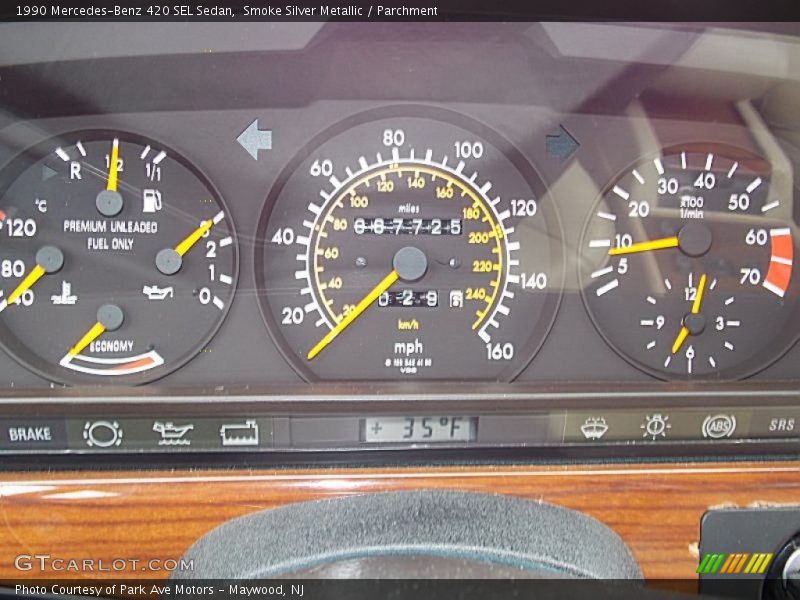  1990 420 SEL Sedan Sedan Gauges