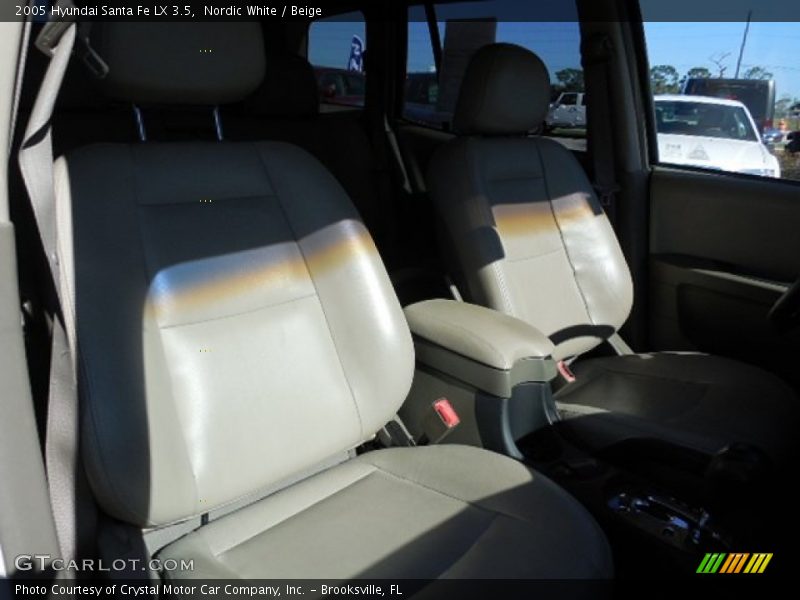 Nordic White / Beige 2005 Hyundai Santa Fe LX 3.5
