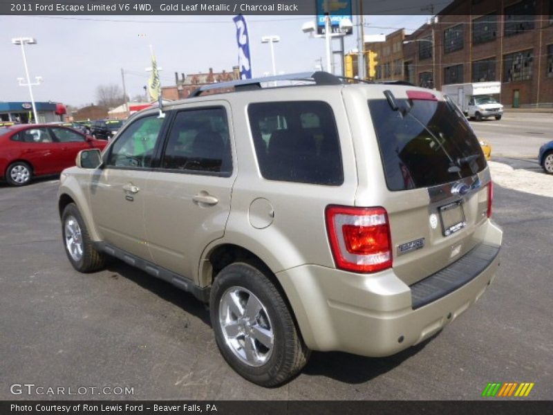Gold Leaf Metallic / Charcoal Black 2011 Ford Escape Limited V6 4WD