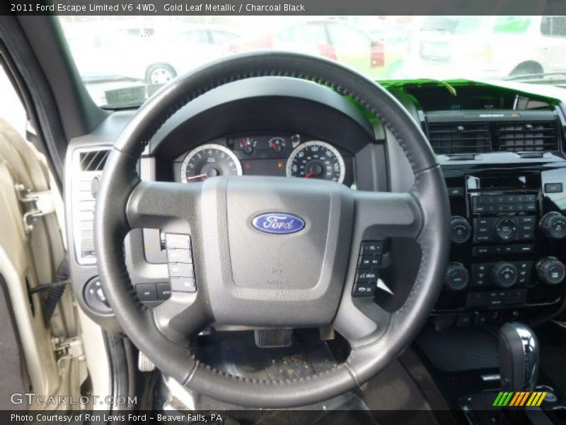 Gold Leaf Metallic / Charcoal Black 2011 Ford Escape Limited V6 4WD