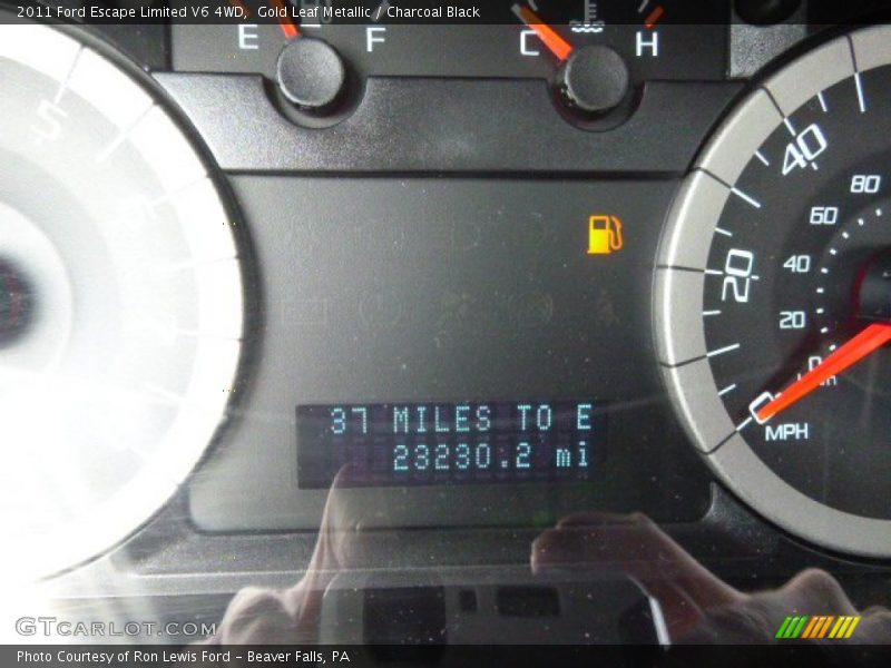 Gold Leaf Metallic / Charcoal Black 2011 Ford Escape Limited V6 4WD