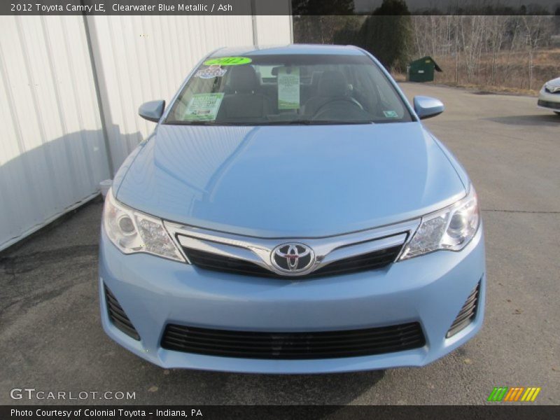 Clearwater Blue Metallic / Ash 2012 Toyota Camry LE