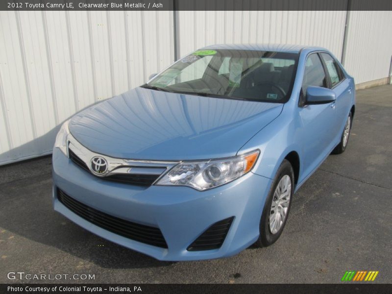 Clearwater Blue Metallic / Ash 2012 Toyota Camry LE