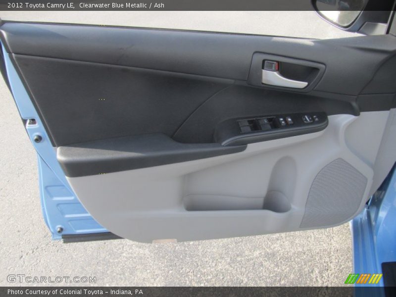 Clearwater Blue Metallic / Ash 2012 Toyota Camry LE