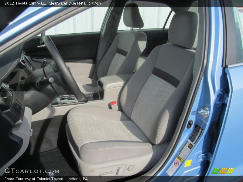 Clearwater Blue Metallic / Ash 2012 Toyota Camry LE