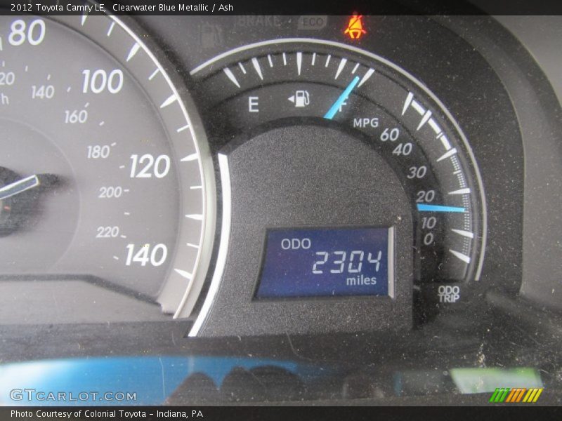 Clearwater Blue Metallic / Ash 2012 Toyota Camry LE