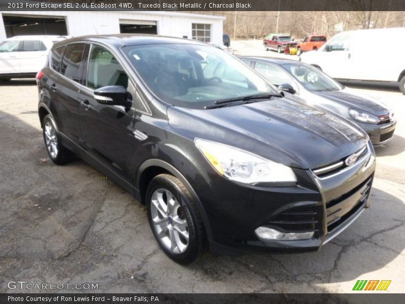 Tuxedo Black Metallic / Charcoal Black 2013 Ford Escape SEL 2.0L EcoBoost 4WD