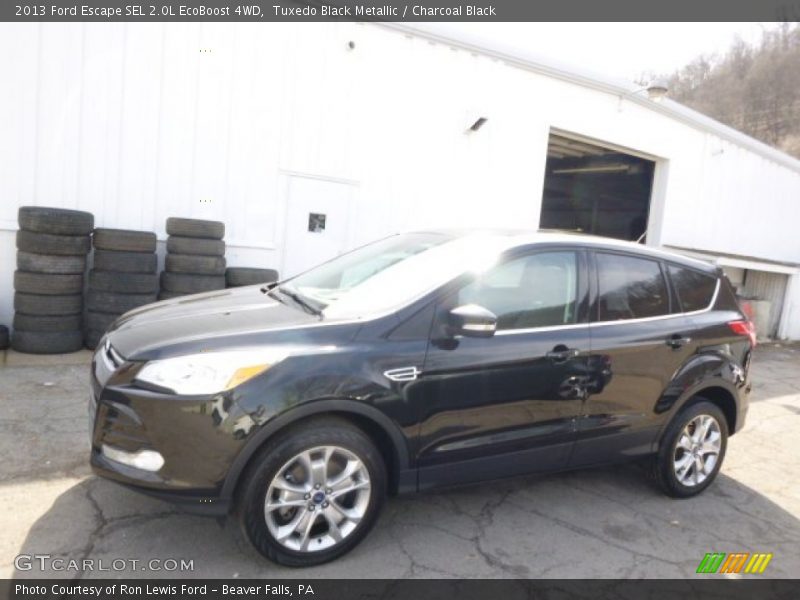 Tuxedo Black Metallic / Charcoal Black 2013 Ford Escape SEL 2.0L EcoBoost 4WD
