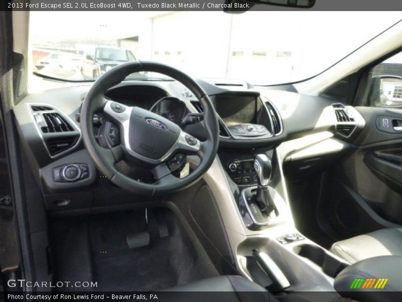 Tuxedo Black Metallic / Charcoal Black 2013 Ford Escape SEL 2.0L EcoBoost 4WD