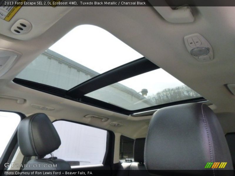Tuxedo Black Metallic / Charcoal Black 2013 Ford Escape SEL 2.0L EcoBoost 4WD