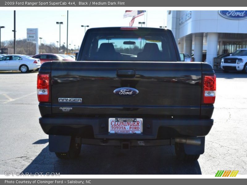 Black / Medium Dark Flint 2009 Ford Ranger Sport SuperCab 4x4