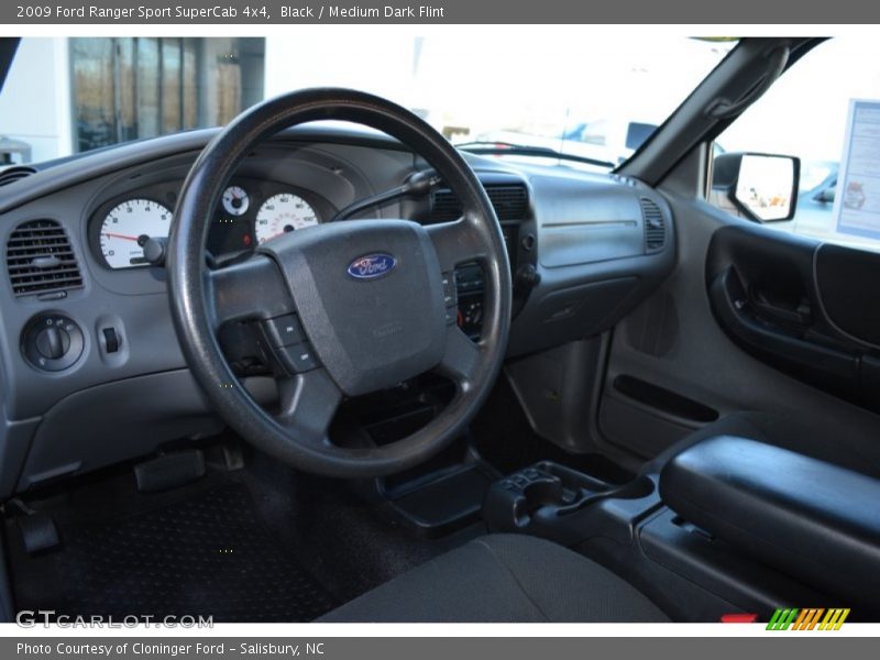 Black / Medium Dark Flint 2009 Ford Ranger Sport SuperCab 4x4