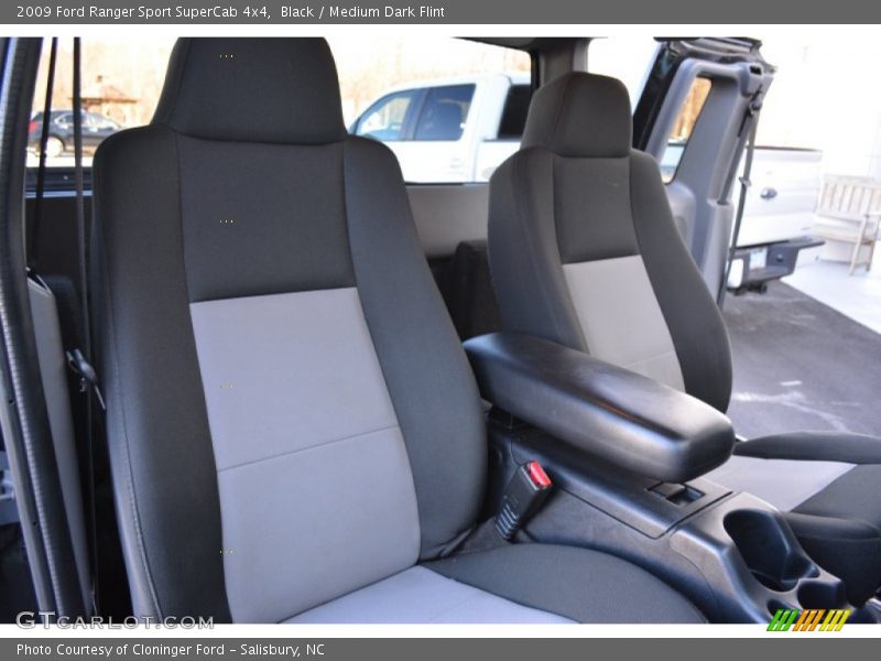 Black / Medium Dark Flint 2009 Ford Ranger Sport SuperCab 4x4