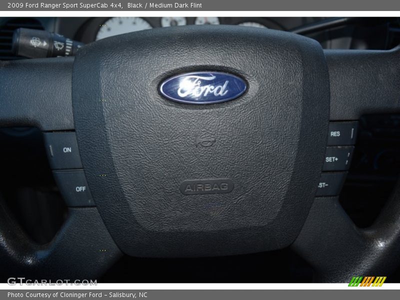Black / Medium Dark Flint 2009 Ford Ranger Sport SuperCab 4x4