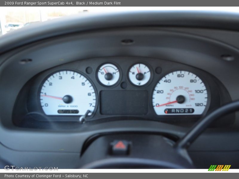 Black / Medium Dark Flint 2009 Ford Ranger Sport SuperCab 4x4