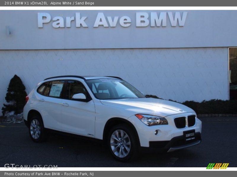 Alpine White / Sand Beige 2014 BMW X1 xDrive28i