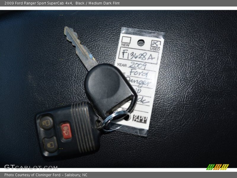 Black / Medium Dark Flint 2009 Ford Ranger Sport SuperCab 4x4