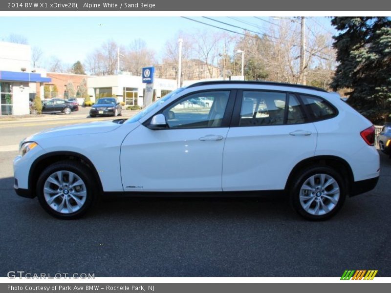 Alpine White / Sand Beige 2014 BMW X1 xDrive28i