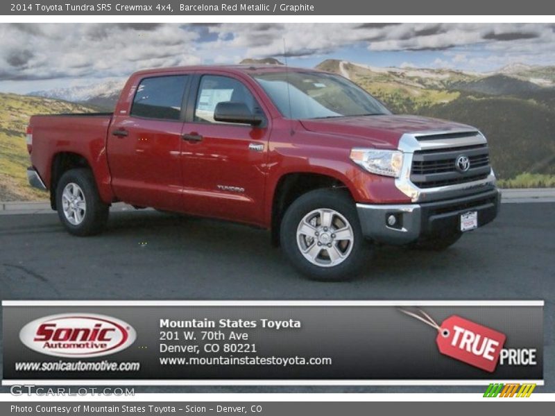 Barcelona Red Metallic / Graphite 2014 Toyota Tundra SR5 Crewmax 4x4
