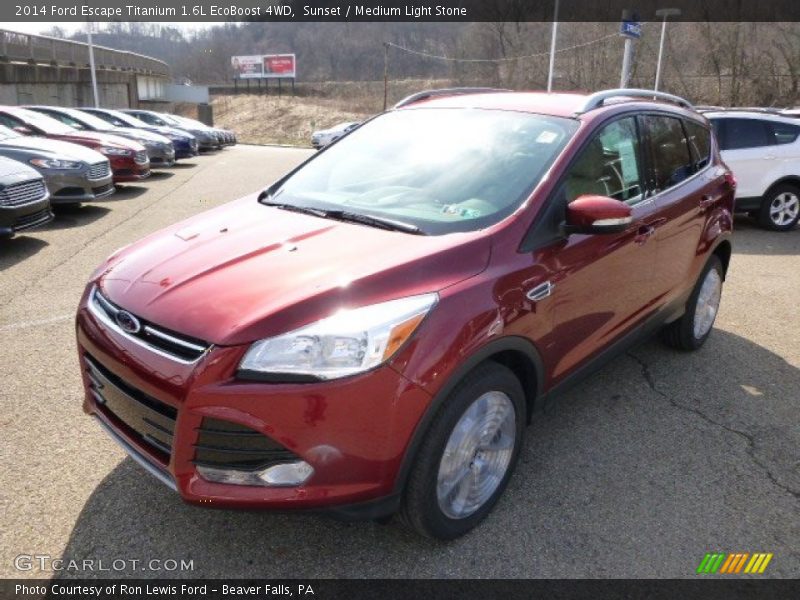 Sunset / Medium Light Stone 2014 Ford Escape Titanium 1.6L EcoBoost 4WD