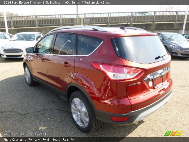 Sunset / Medium Light Stone 2014 Ford Escape Titanium 1.6L EcoBoost 4WD