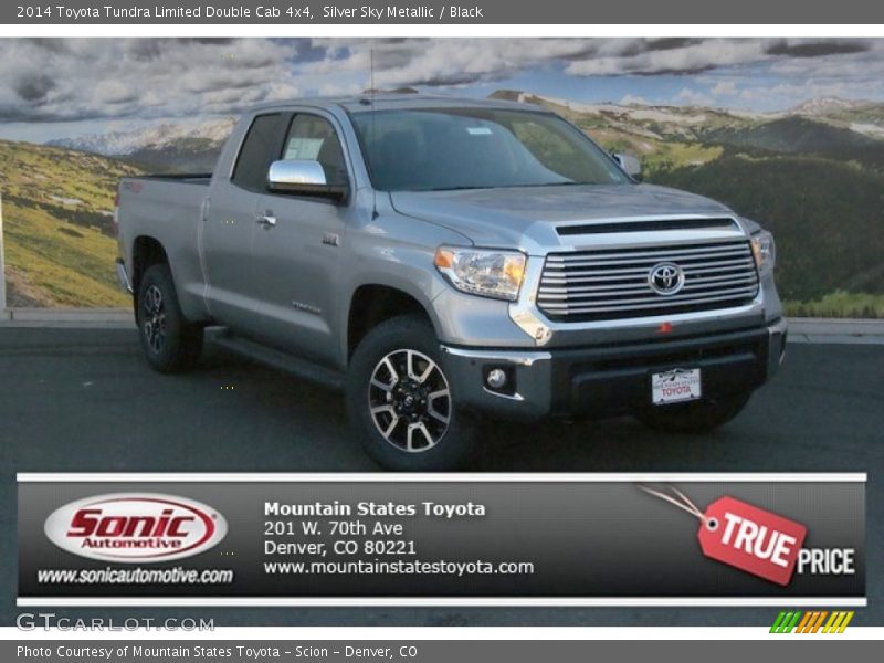 Silver Sky Metallic / Black 2014 Toyota Tundra Limited Double Cab 4x4