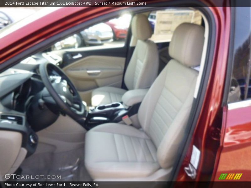 Sunset / Medium Light Stone 2014 Ford Escape Titanium 1.6L EcoBoost 4WD