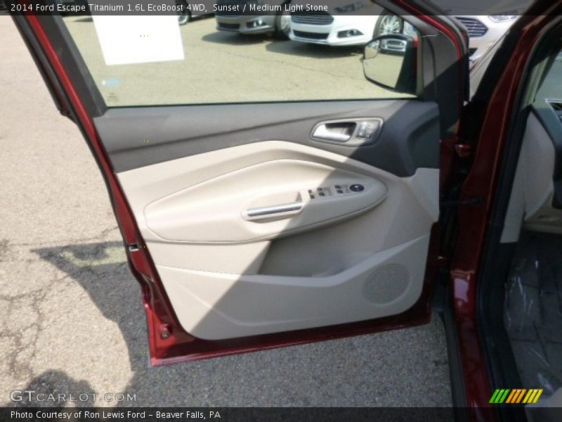 Sunset / Medium Light Stone 2014 Ford Escape Titanium 1.6L EcoBoost 4WD