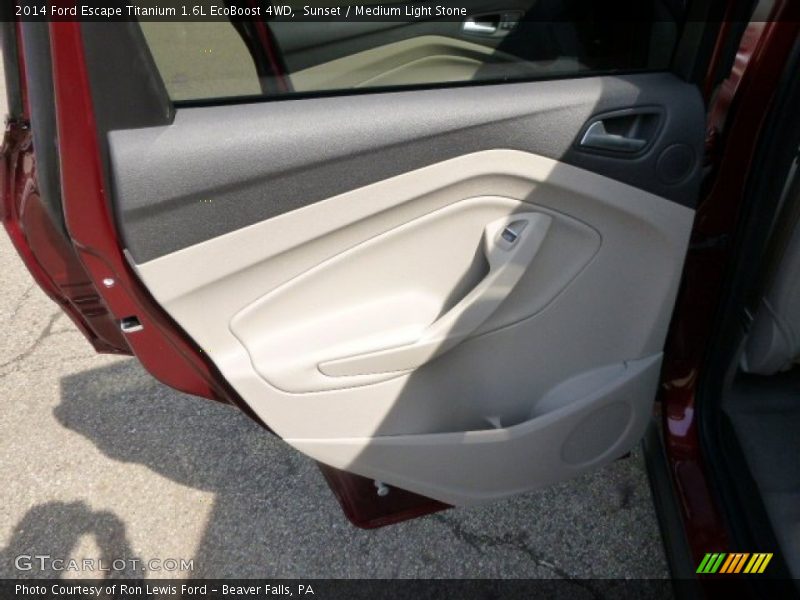 Sunset / Medium Light Stone 2014 Ford Escape Titanium 1.6L EcoBoost 4WD