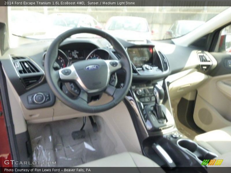 Sunset / Medium Light Stone 2014 Ford Escape Titanium 1.6L EcoBoost 4WD