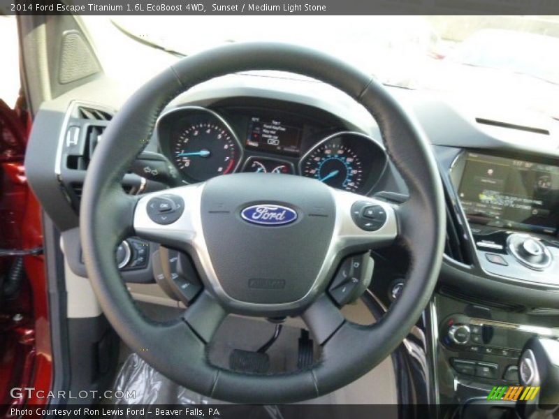 Sunset / Medium Light Stone 2014 Ford Escape Titanium 1.6L EcoBoost 4WD