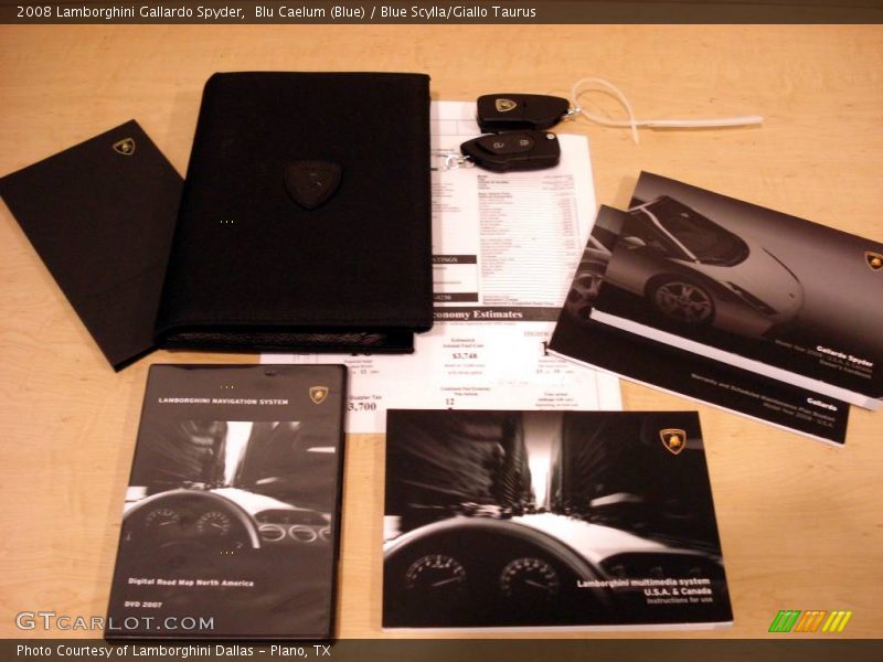 Blu Caelum (Blue) / Blue Scylla/Giallo Taurus 2008 Lamborghini Gallardo Spyder