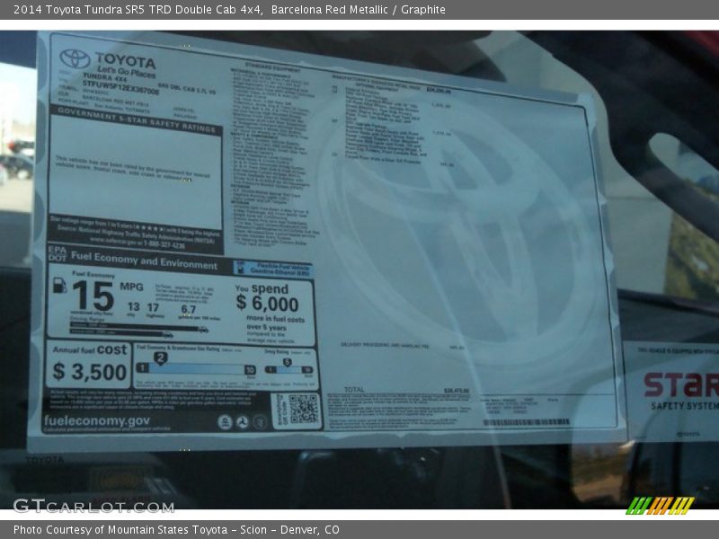 Barcelona Red Metallic / Graphite 2014 Toyota Tundra SR5 TRD Double Cab 4x4